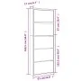 Mueble zapatero y espejo 5 niveles roble ahumado 63x17x169,5 cm de , Zapateros y organizadores de calzado - Ref: Foro24-32282...