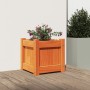 Jardinera exterior madera maciza pino marrón cera 31x31x31 cm de , Maceteros y jardineras - Ref: Foro24-837398, Precio: 28,12...