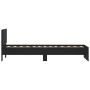 Estructura cama con cabecero madera ingeniería negra 75x190 cm de , Camas y somieres - Ref: Foro24-838660, Precio: 73,70 €, D...