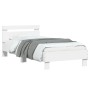Estructura de cama con cabecero y luces LED blanco 75x190 cm de , Camas y somieres - Ref: Foro24-838750, Precio: 89,33 €, Des...