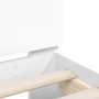 Estructura de cama con cabecero y luces LED blanco 75x190 cm de , Camas y somieres - Ref: Foro24-838750, Precio: 89,33 €, Des...
