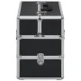 Maletín de maquillaje 37x24x35 cm aluminio negro de vidaXL, Neceseres - Ref: Foro24-91837, Precio: 52,24 €, Descuento: %