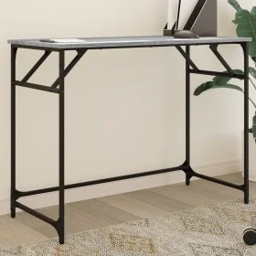Schreibtisch aus Ingenieurholz und Stahl, Sonoma Grau, 100x45x76 cm. von , Schreibtische - Ref: Foro24-842269, Preis: 49,30 €...