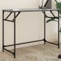 Escritorio madera ingeniería y acero Sonoma gris 100x45x76 cm de , Escritorios - Ref: Foro24-842269, Precio: 49,88 €, Descuen...