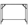Escritorio madera ingeniería y acero Sonoma gris 100x45x76 cm de , Escritorios - Ref: Foro24-842269, Precio: 49,88 €, Descuen...