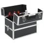Maletín de maquillaje 37x24x35 cm aluminio negro de vidaXL, Neceseres - Ref: Foro24-91837, Precio: 52,24 €, Descuento: %