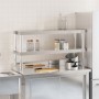 Estante sobre mesa de trabajo 2 pisos acero inox 110x30x65 cm de , Restauración - Ref: Foro24-376449, Precio: 145,79 €, Descu...