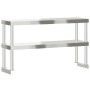 Estante sobre mesa de trabajo 2 pisos acero inox 110x30x65 cm de , Restauración - Ref: Foro24-376449, Precio: 145,79 €, Descu...
