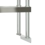Estante sobre mesa de trabajo 2 pisos acero inox 110x30x65 cm de , Restauración - Ref: Foro24-376449, Precio: 145,79 €, Descu...