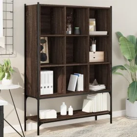 Estantería madera de ingeniería marrón roble 102x30x141,5 cm de , Librerías y estanterías - Ref: Foro24-3214333, Precio: 109,...