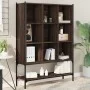 Estantería madera de ingeniería marrón roble 102x30x141,5 cm de , Librerías y estanterías - Ref: Foro24-3214333, Precio: 109,...