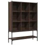 Estantería madera de ingeniería marrón roble 102x30x141,5 cm de , Librerías y estanterías - Ref: Foro24-3214333, Precio: 109,...