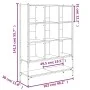 Estantería madera de ingeniería marrón roble 102x30x141,5 cm de , Librerías y estanterías - Ref: Foro24-3214333, Precio: 109,...