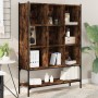 Estantería madera de ingeniería roble ahumado 102x30x141,5 cm de , Librerías y estanterías - Ref: Foro24-3214331, Precio: 107...
