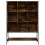 Estantería madera de ingeniería roble ahumado 102x30x141,5 cm de , Librerías y estanterías - Ref: Foro24-3214331, Precio: 107...