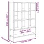 Estantería madera de ingeniería roble ahumado 102x30x141,5 cm de , Librerías y estanterías - Ref: Foro24-3214331, Precio: 107...