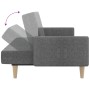 Sofá cama de 2 plazas tela gris claro de , Sofás - Ref: Foro24-375758, Precio: 278,60 €, Descuento: %