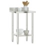 Mesa trabajo cocina y salpicadero acero inoxidable 55x55x93 cm de , Restauración - Ref: Foro24-376456, Precio: 115,94 €, Desc...