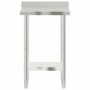 Mesa trabajo cocina y salpicadero acero inoxidable 55x55x93 cm de , Restauración - Ref: Foro24-376456, Precio: 115,94 €, Desc...