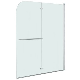 Mampara de ducha plegable 2 paneles ESG 120x140 cm de vidaXL, Puertas de ducha - Ref: Foro24-144677, Precio: 169,32 €, Descue...