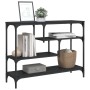 Mesa consola madera de ingeniería negra 100x30x75 cm de , Mesas auxiliares - Ref: Foro24-838913, Precio: 69,30 €, Descuento: %