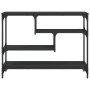 Mesa consola madera de ingeniería negra 100x30x75 cm de , Mesas auxiliares - Ref: Foro24-838913, Precio: 69,30 €, Descuento: %