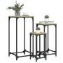 Mesas auxiliares apilables 3 uds madera ingeniería roble Sonoma by , Side tables - Ref: Foro24-838939, Price: 47,71 €, Discou...