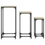 Mesas auxiliares apilables 3 uds madera ingeniería roble Sonoma by , Side tables - Ref: Foro24-838939, Price: 47,71 €, Discou...