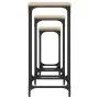 Mesas auxiliares apilables 3 uds madera ingeniería roble Sonoma by , Side tables - Ref: Foro24-838939, Price: 47,71 €, Discou...