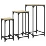 Mesas auxiliares apilables 3 uds madera ingeniería roble Sonoma by , Side tables - Ref: Foro24-838939, Price: 47,71 €, Discou...