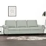 3-Sitzer-Sofa aus hellgrauem Samt, 180 cm von , Sofas - Ref: Foro24-359539, Preis: 295,52 €, Rabatt: %
