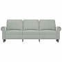 Sofá de 3 plazas terciopelo gris claro 180 cm de , Sofás - Ref: Foro24-359539, Precio: 321,80 €, Descuento: %
