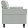 3-Sitzer-Sofa aus hellgrauem Samt, 180 cm von , Sofas - Ref: Foro24-359539, Preis: 295,52 €, Rabatt: %