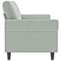 Sofá de 3 plazas terciopelo gris claro 180 cm de , Sofás - Ref: Foro24-359539, Precio: 321,80 €, Descuento: %