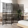 Biombo de 6 paneles ratán sintético negro de , Divisores de ambientes - Ref: Foro24-365400, Precio: 152,51 €, Descuento: %