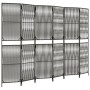 Biombo de 6 paneles ratán sintético gris de , Divisores de ambientes - Ref: Foro24-365402, Precio: 156,54 €, Descuento: %