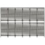 Biombo de 6 paneles ratán sintético gris de , Divisores de ambientes - Ref: Foro24-365402, Precio: 156,54 €, Descuento: %