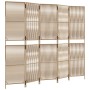 Biombo de 5 paneles ratán sintético beige de , Divisores de ambientes - Ref: Foro24-365399, Precio: 126,84 €, Descuento: %