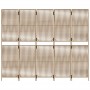 Biombo de 5 paneles ratán sintético beige de , Divisores de ambientes - Ref: Foro24-365399, Precio: 126,84 €, Descuento: %