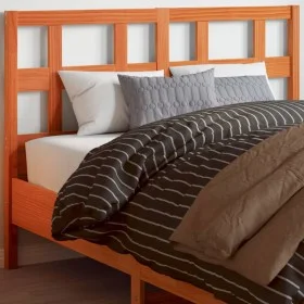 Cabecero de cama madera maciza de pino marrón cera 135 cm de , Cabeceros y pies de cama - Ref: Foro24-844353, Precio: 39,87 €...