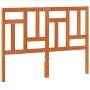 Wax brown solid pine wood bed headboard 160 cm by , Headboards and footboards - Ref: Foro24-844366, Price: 40,10 €, Discount: %