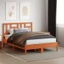 Bettkopfteil aus massivem Kiefernholz in Wachsbraun, 140 cm von , Kopf- und Fußteile - Ref: Foro24-844364, Preis: 42,82 €, Ra...