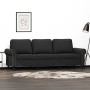 Sofá de 3 plazas terciopelo negro 180 cm de , Sofás - Ref: Foro24-359544, Precio: 332,17 €, Descuento: %