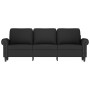 Sofá de 3 plazas terciopelo negro 180 cm de , Sofás - Ref: Foro24-359544, Precio: 332,17 €, Descuento: %