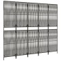 Biombo de 5 paneles ratán sintético gris de , Divisores de ambientes - Ref: Foro24-365398, Precio: 127,04 €, Descuento: %