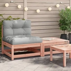 Sofá de jardín sin reposabrazos con cojines y reposapiés de , Sofás modulares de exterior - Ref: Foro24-838139, Precio: 105,9...