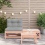 Sofá de jardín sin reposabrazos con cojines y reposapiés de , Sofás modulares de exterior - Ref: Foro24-838139, Precio: 106,8...