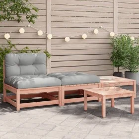 Sofá de jardín sin reposabrazos con cojines y reposapiés de , Sofás modulares de exterior - Ref: Foro24-838147, Precio: 144,6...