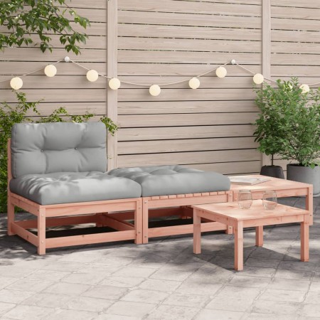 Sofá de jardín sin reposabrazos con cojines y reposapiés de , Sofás modulares de exterior - Ref: Foro24-838147, Precio: 148,6...