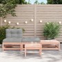 Sofá de jardín sin reposabrazos con cojines y reposapiés de , Sofás modulares de exterior - Ref: Foro24-838147, Precio: 148,6...